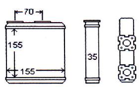Heater Core Holden Frontera