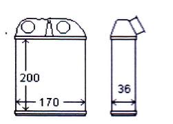 Heater Core Holden Vectra JS OE # 1618169 09118440