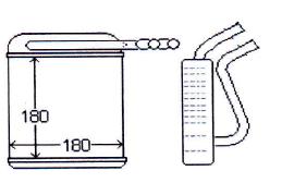 Heater Core Holden Rodeo RA 2003 on OE # 8973333290