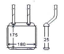 Heater Core Holden Vectra 1993 - 1997 OE # 1806116 52454989