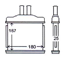 Heater Core Holden Viva OE # 96554446