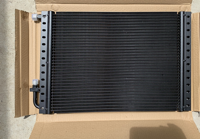 Universal 21” x 14” x 3/4” (Core size) Parallel Flow O-ring Condenser ***Slightly mis-shaped condenser due to Air freight handling / fully functional / BARGAIN***